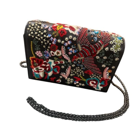 Alice + Olivia Handbags - Alice + Olivia “By Stacey” Embroidered Beaded Crossbody Mini Clutch